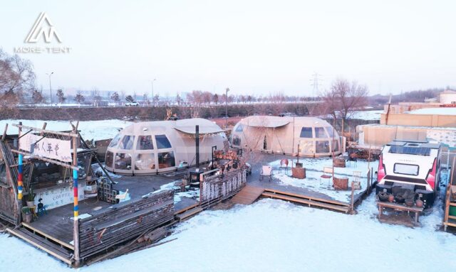 Winter Glamping in Panorama Tent (2)