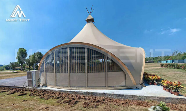 Luxury teepee glamping tent for camping