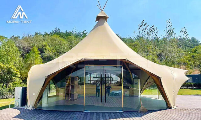 Spacious luxury teepee tents for glamping