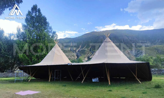 Luxury tipi tents for glamping festivals